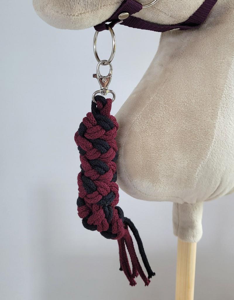 Hobby Horse Rope Lead - Black and Plum