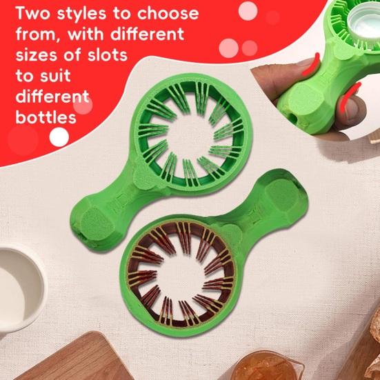 Yousheng Water Bottle Opener Ergonomic Handle Heavy Duty One-handed Manual Bottle Opening Tool Kitchen Gadget Seniors Arthritis Chef Gift
