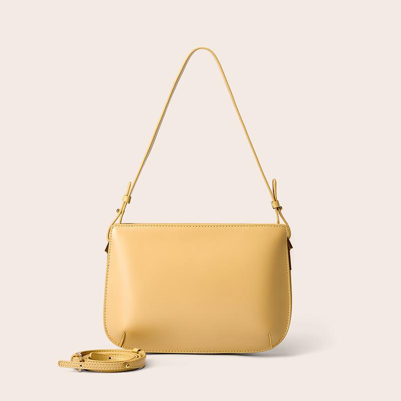 Cowhide Women's Bag, High-end Shoulder Bag, New Leather Underarm Bag, Simple and Versatile Bag.