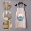 Kitchen Household Apron Anti-Fouling Hand-Wipeable Apron Stain-Resistant High-Looking Dining Apron Oil-Proof