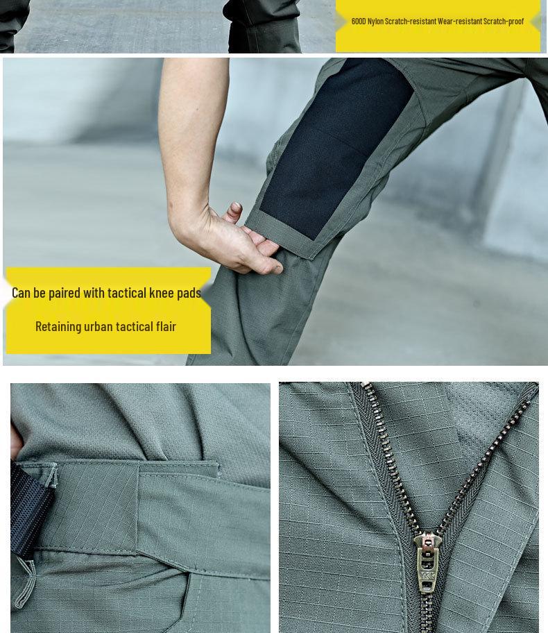 2022 Men's Wear-Resistant Striker Plaid Tactical Work Pants - 65/35 Blend