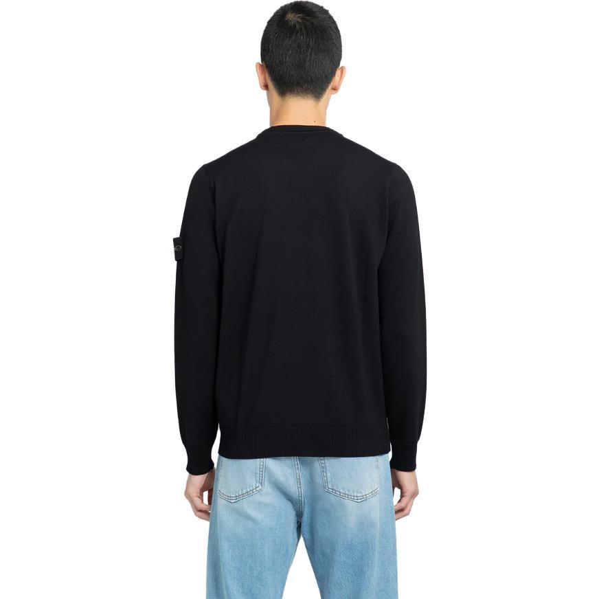 STONE ISLAND Wool Crewneck Sweater 'Black' Men's 7915510C4-A0029