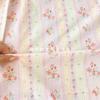 100% Cotton Korean Style Floral Stripe Fabric for Women's, Children's Clothing, Family Outfits, Homewear & DIY