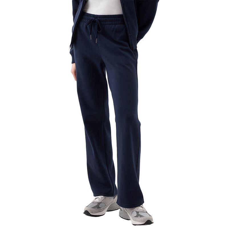 American Shiying Winter New Arrival Pure Color Fleece Casual Pants Women 2025 Sports Style Drawstring Straight-Leg Trousers Women