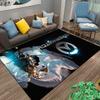 Overwatch Samurai Character Printed Flannel Rug Non-Slip, Suitable for Bedroom, Living Room, Children's Room Decoration