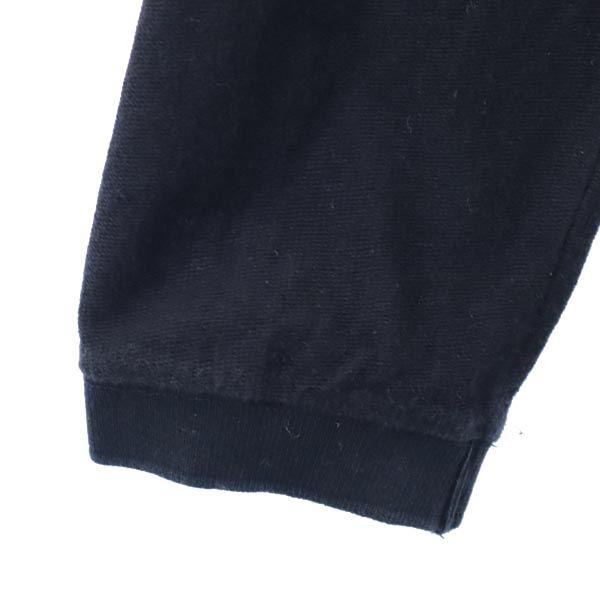 STUSSY Logo embroidery Long sleeve sweat trainer M black Men's Used