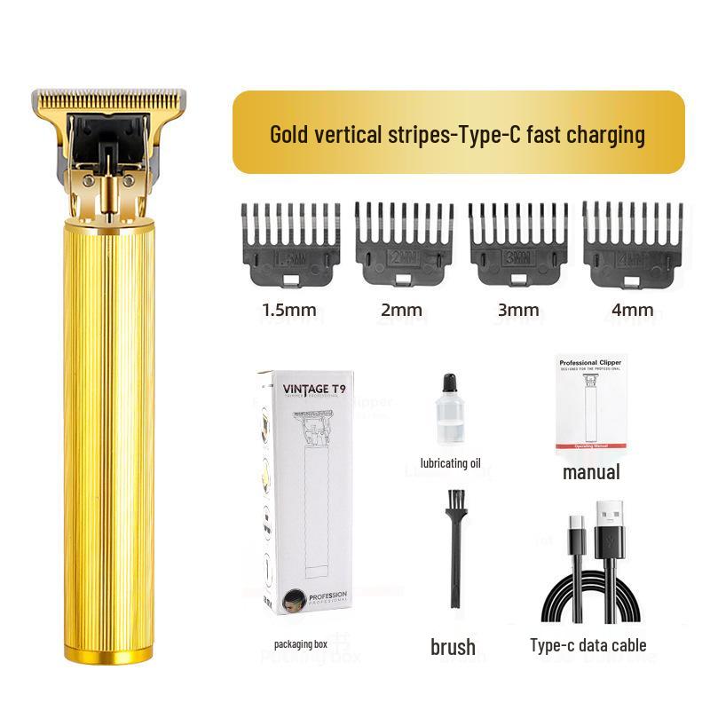 T9 Salon-Grade Men's Multifunctional Electric Hair Trimmer & Clipper