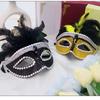 Lightweight Plastic Feather Mask For Cosplay Gothic Event Comfortable Halloween Party Costume Accessory