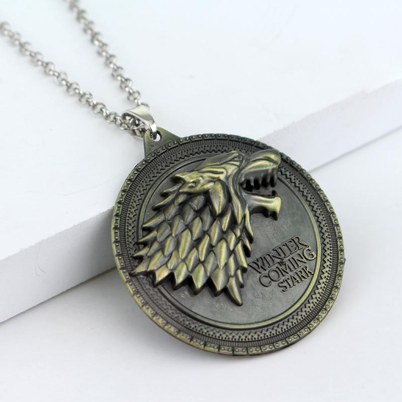 House Targaryen Fire and Blood Dragon Pendant Necklace for Men and Women