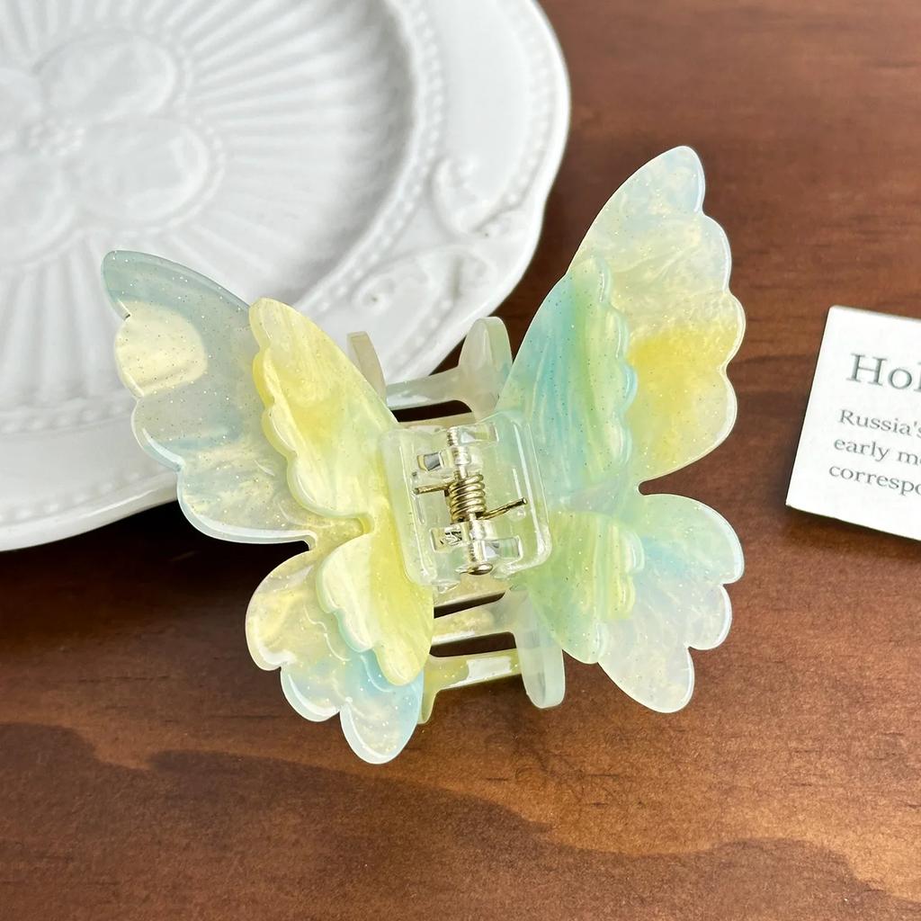 Acetat Harz Haarspangen Süße Fee Schmetterling Haarnadel Clip Farbverlauf Styling Haarspangen für Frauen Mädchen Haarschmuck