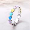 Green Leaf Enamel Handmade Oil Dropping Women's Ring Charm High Luxury Westernized  Prom Fancy Birthday Gift Fashion Jewelry