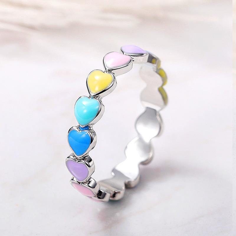 

New Creative Colored Housed Design Enamel Finger Ring For Women Gold Color Band Funny Girls Rings Gift Hip Hop Party Jewelry 10