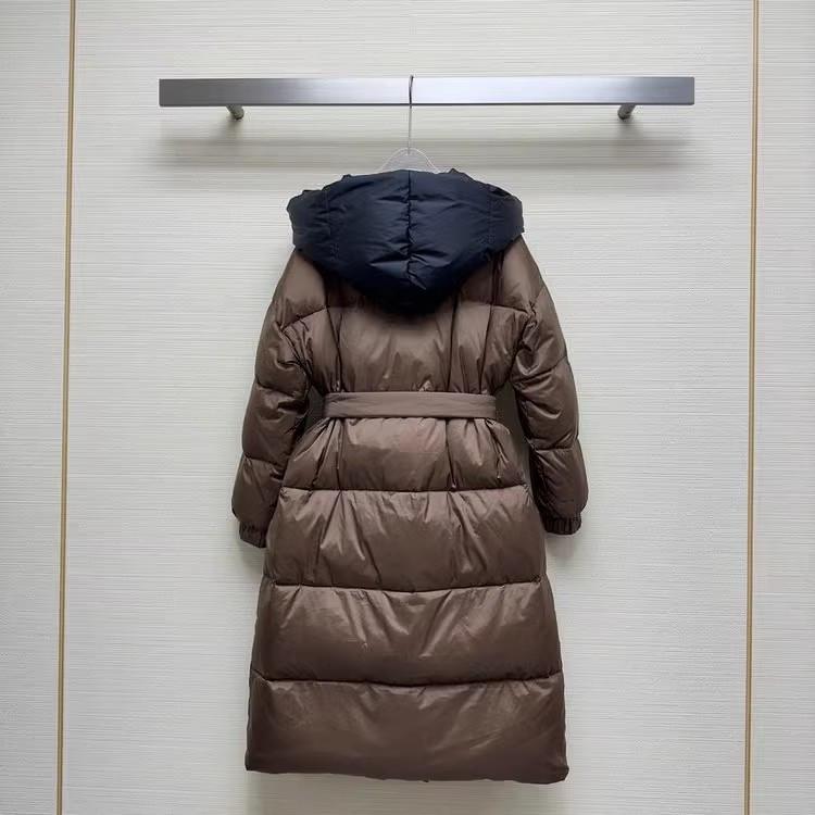 Fake two-piece detachable hooded fashion slim-fitting long down jacket women's European station high-end simple temperament women's coat