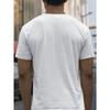 European Size Men's Summer Casual Sports Fashion T-Shirt, Cotton Blend, Soft, Breathable, Loose Fit, White/Blue/Black Regular Fit Crew Neck T-Shirt
