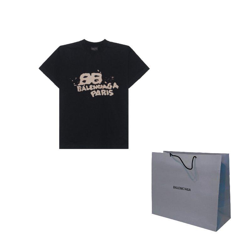 Balenciaga T Shirt Women's Black Loose Fit 612965TNVN41059