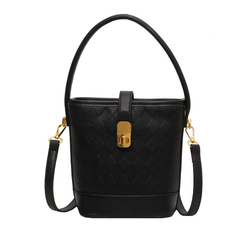Today's Popular Small Bag Women's New Fashion Shoulder Messenger Bag Texture Portable Bucket Bag