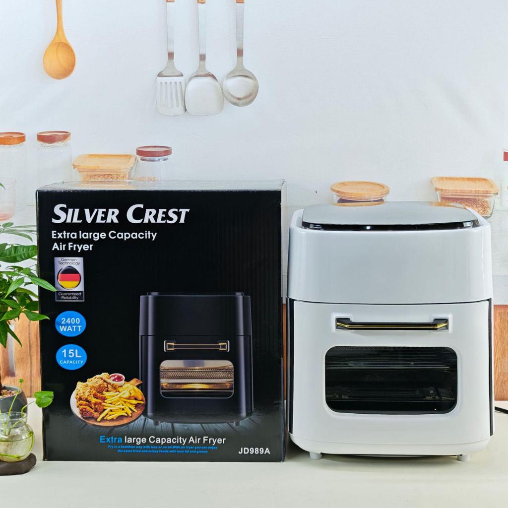 15L Multifunctional Smart Air Fryer Oven with Touchscreen – Large Capacity Electric French Fry Machine.