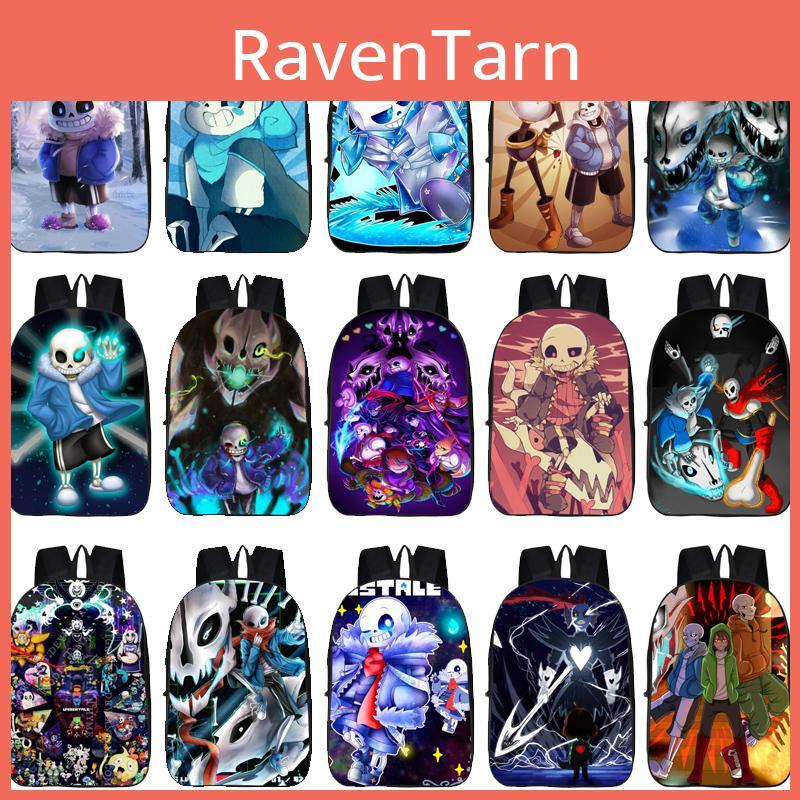 Large And Spacious 17-inch Undertale Sans School Bag Featuring Easy-to-clean Fabric And Design