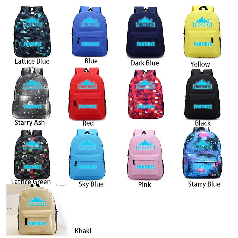 School Fortnite Bag Battle Royale Shoulder Luminous Boy Backpack Trendy Cool And