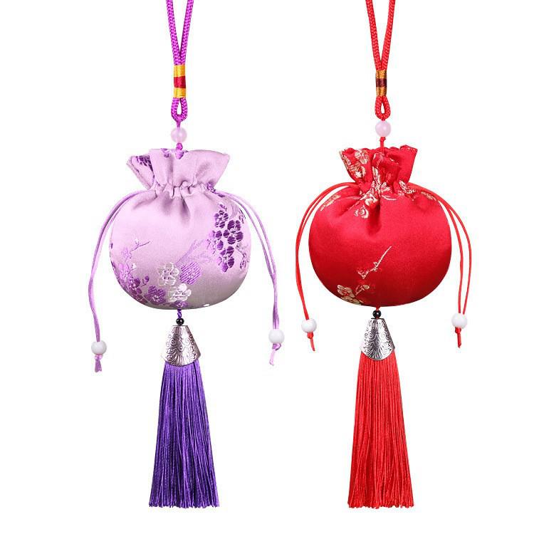 Dragon Pattern Plum Blossom Embroidered Scented Sachet Pendant