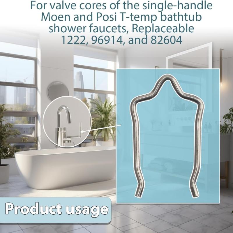 20 Piece Strong Steel Shower Valves Fixing Clip 96914 Replacement Fit Posi Temperature Bath & Shower Mixing