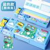 2025 new multi-functional stationery box boys automatic pencil case boys primary school students cartoon pencil case