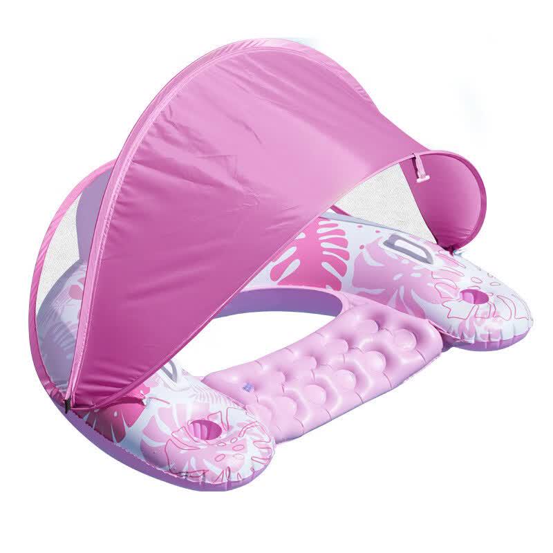 Inflatable Pool Lounge Chair with Sunshade