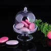 Clear Plastic Dessert Cup Cake Tray Candy Box Cake Plate with Lid Set of 12pcs
