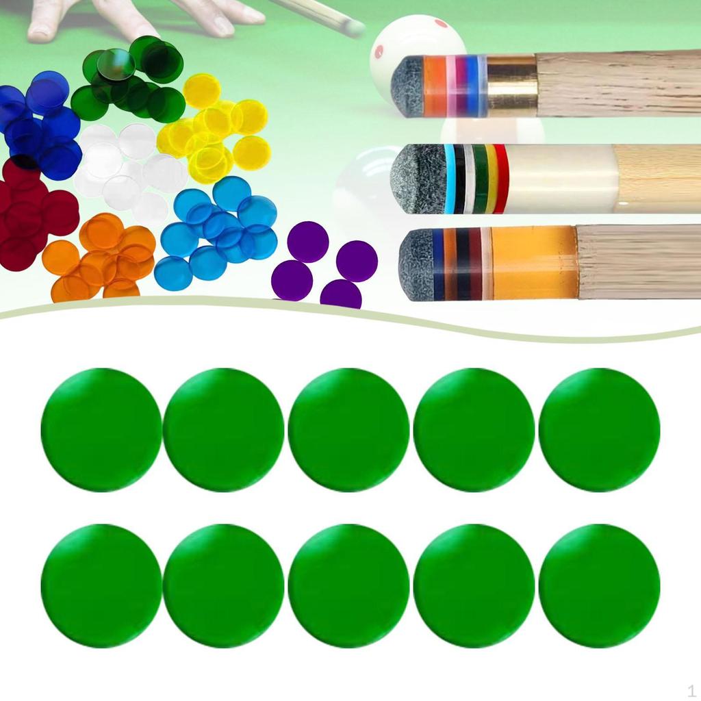 10 Billiard Cue Pads, 0.55 Inch Professional Accessory, Replacement for Outdoor Club Practice.