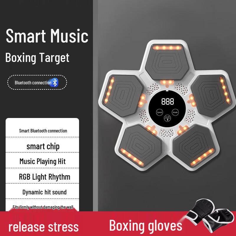 Smart Music Boxing Wall Target with Gloves