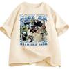 Rizz Em with The Tism Fun Dolphin Raccoon Tshirt Summer Mens Womens Casual Cotton Fashion Oversized Street Y2K Tshirt