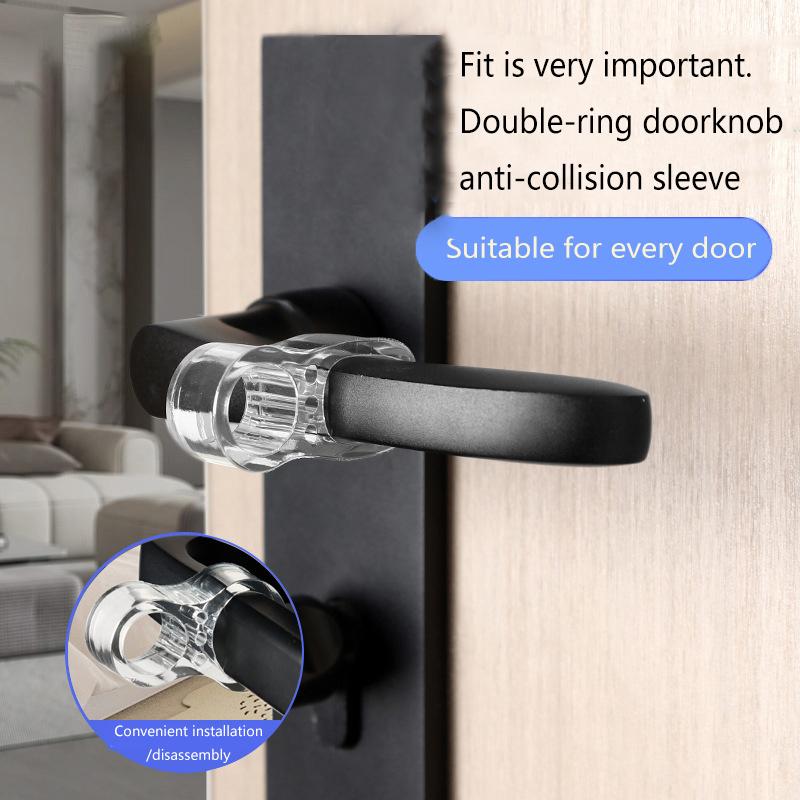 2/5/10Pcs Door Stops Pvc Door Handle Buffer Wall Protection Doorknob Bumper Furniture Protected Crash Pads Shockproof Rings