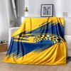 Parramatta Eels Flag Flannel Blanket Soft All-Season Throw, Design for Camping, Car Travel, Hiking Sofa, Bed, Office Perfect Gift for Parties