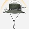 Fashion Summer Bucket Hat Sun Hats For Men Outdoor Fishing Travel Safari Uv Protection Beach Hats Mesh Breathable Wide Brim Hat