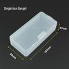 Large Transparent Detachable Plastic Storage Box with Adjustable Compartments