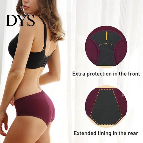 Briefs Low-rise High Elastic Waterproof Layer Cotton Crotch Menstrual Physiological Period Panties Women Leakproof Solid Color