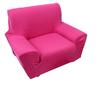 Colorful Stretch Chair Loveseat Sofa Cover 1 Seater  or Couch Slipcover   Red
