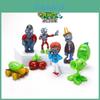 Planta Vs. Decoração de Bolo de Aniversário Zumbi Peashooter Bomba Cereja Balde de Ferro Ornamento de Bolo Zumbi
