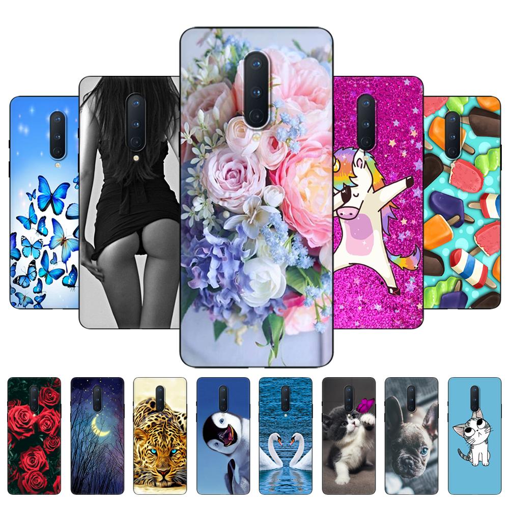 For OnePlus 8 Case For OnePlus 8 Pro Case For OnePlus 8T Case Silicon Phone Back Cover For One Plus 8 T 8Pro 5G Black Tpu Case