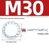 Carbon Steel Zinc-Plated Lock Washer with Inner and Outer Teeth