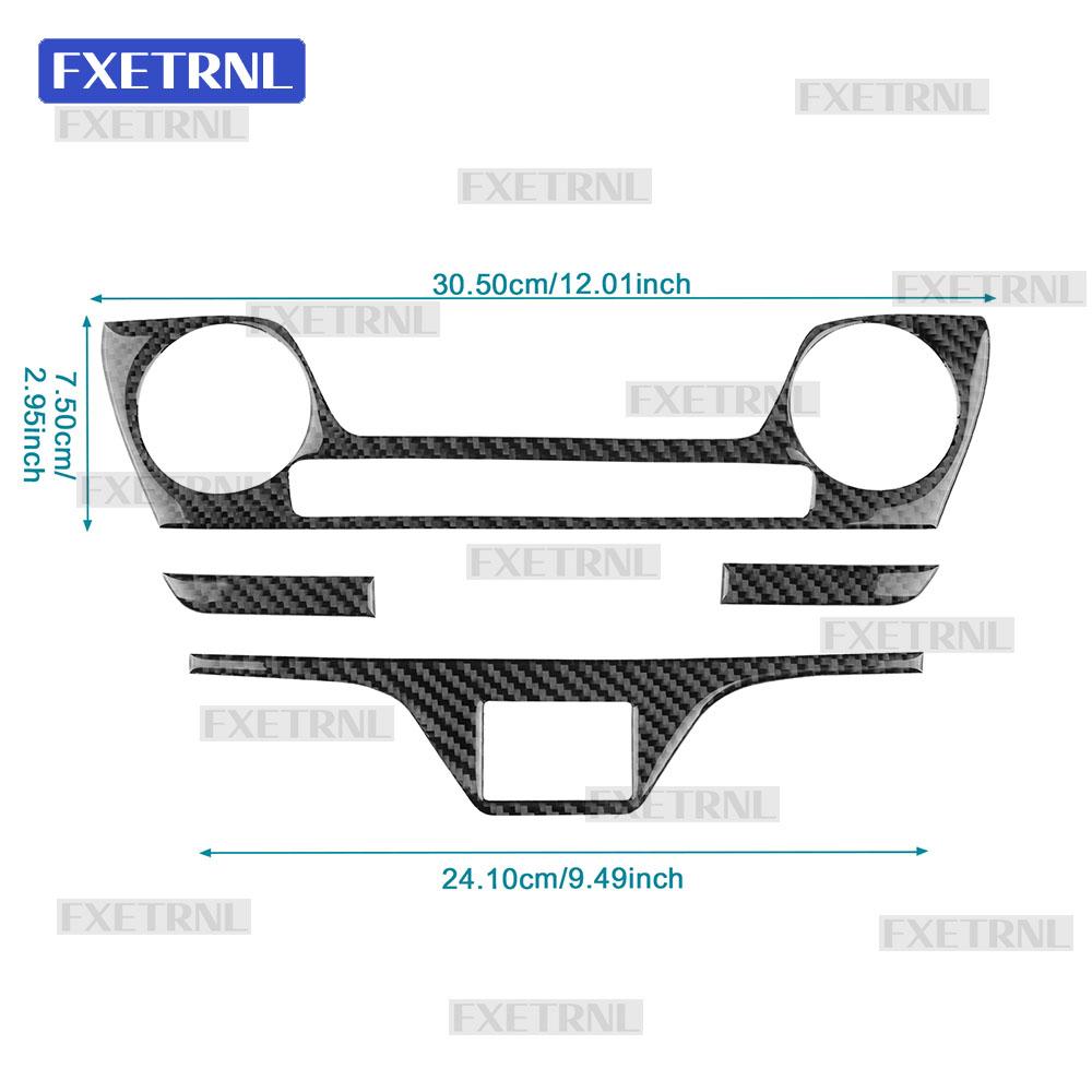 Real Soft Carbon Fiber Sticker for Hyundai Tucson TL/TLE 2015 2016 2017 2018 2019 2020 Interior Center Air Conditioning Panel