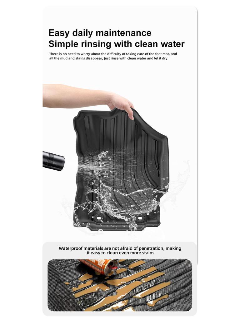 Custom TPE Floor Mats & Trunk Liner for 2020-2024 Toyota Yaris