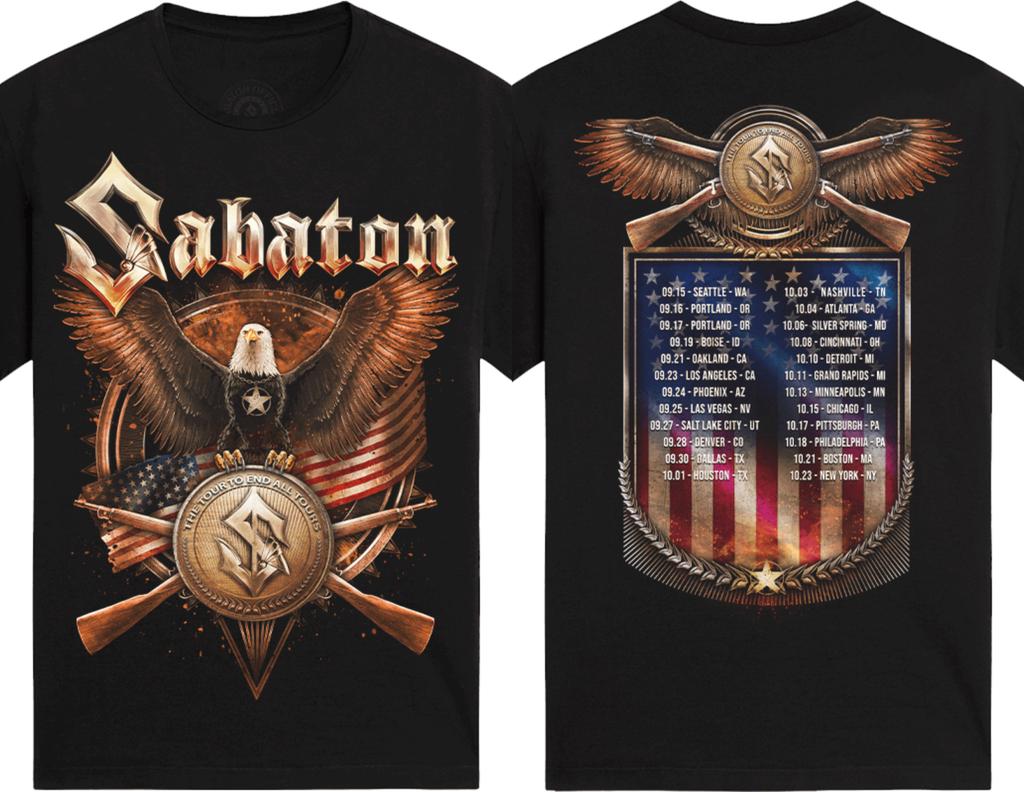Heavy Metal Band T-shirt Swedish Pagans Sabaton Herr Dam Överdimensionerade Y2k Street Hiphop Casual Lösa Högkvalitativa T-shirts