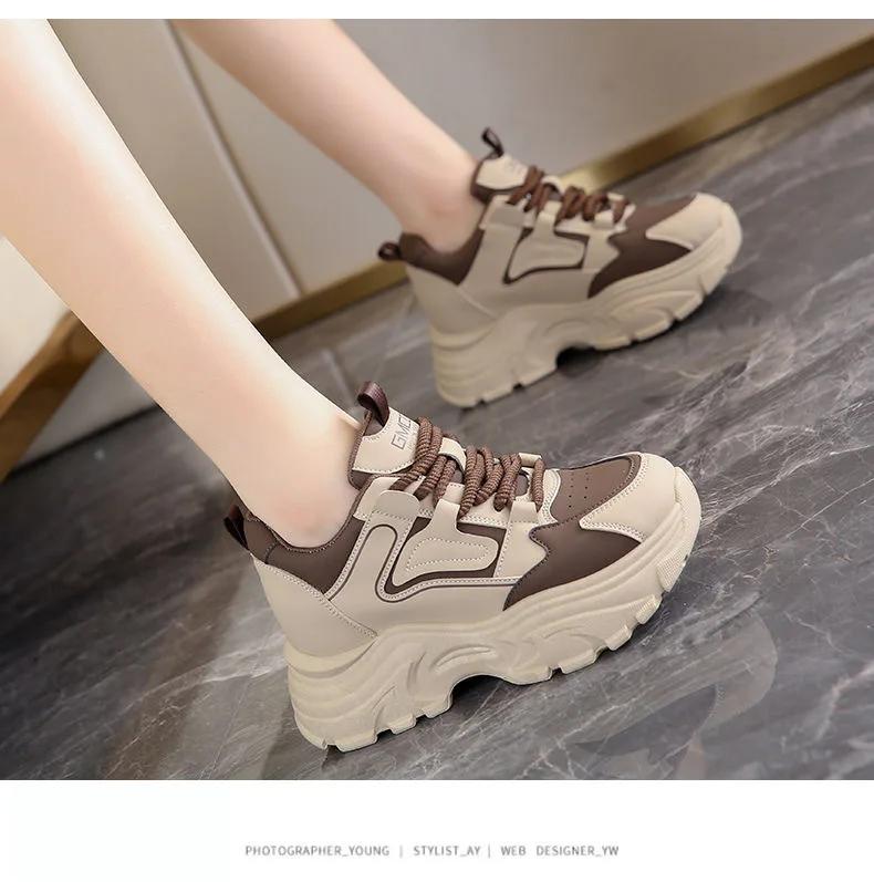 Women Platform Sneakers New Fashion Designer Fashion Outdoor Flats Causal Lace Up Women Lace-up Running Shoes Zapatillas Mujer