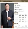 Men's Cotton-Padded Jacket for Dad: Spring & Autumn Button-Up for Middle-Aged & Elderly