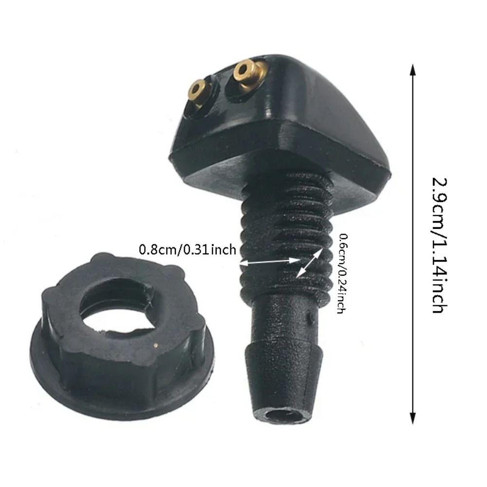 12 Pcs with Washer Wiper Water Spray Jet Replacement Nozzle Sprayer Water Spout Outlet  SUV