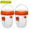 5/1PCS Reusable Wasp Trap Outdoor Hanging Transparent Insect Catcher Boxes Household Garden Farm Protector Pest Control with Lid