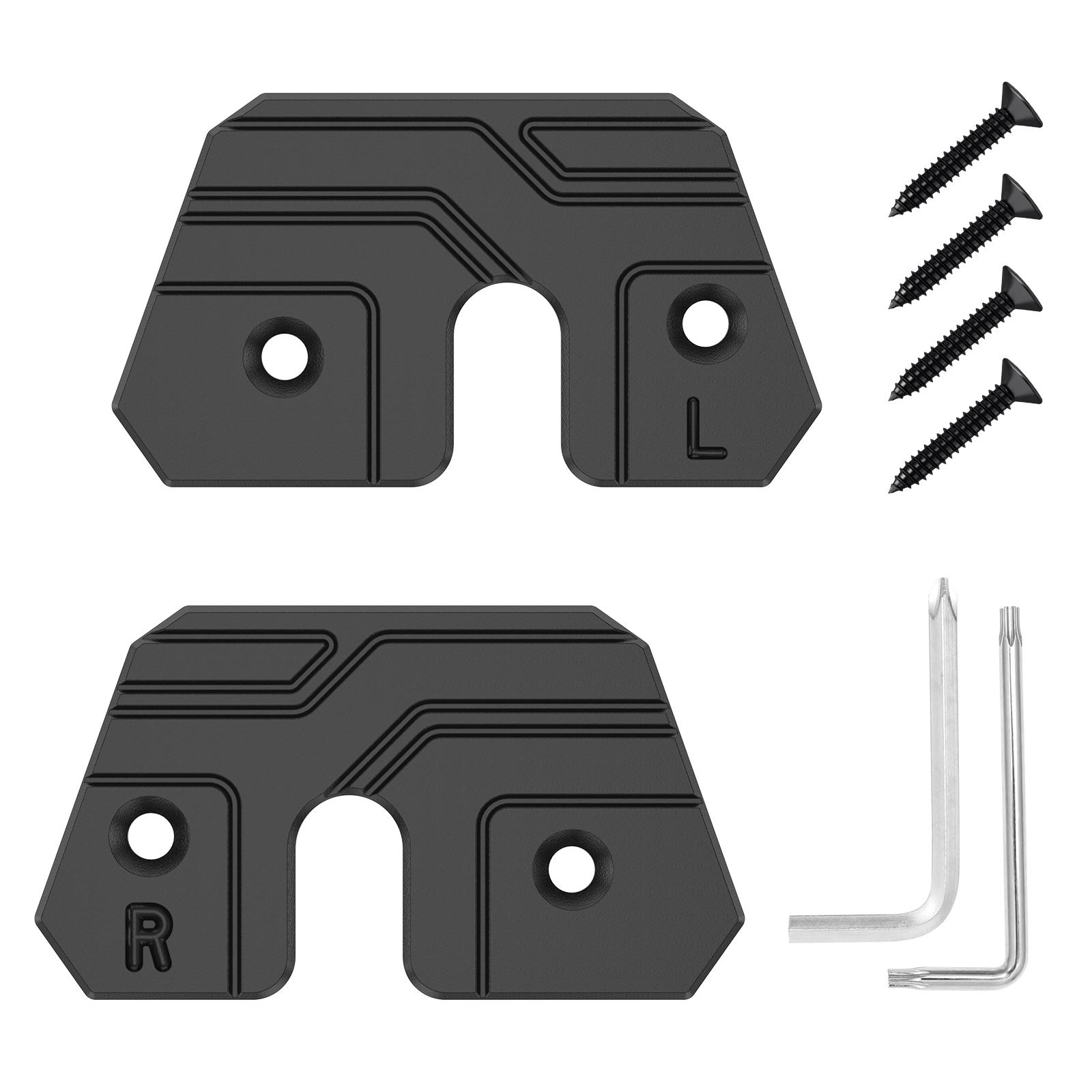 Ремонтный комплект солнцезащитного козырька, совместимый с JK 2018, набор ремонтных зажимов для солнцезащитного козырька из алюминиевого сплава, совместимый с JL 2018-2025 чёрный