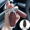 Car Key Case For 24 Byd Key Cover Song Plus Tang Han Dmi Seal Qin Ev Guard Ship Car Shell Genuine Leather Male Buckle Metal