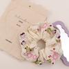 Colorful Embroidery Hair Scrunchies Satin Hair Ropes Retro Floral Scrunchies  Daily